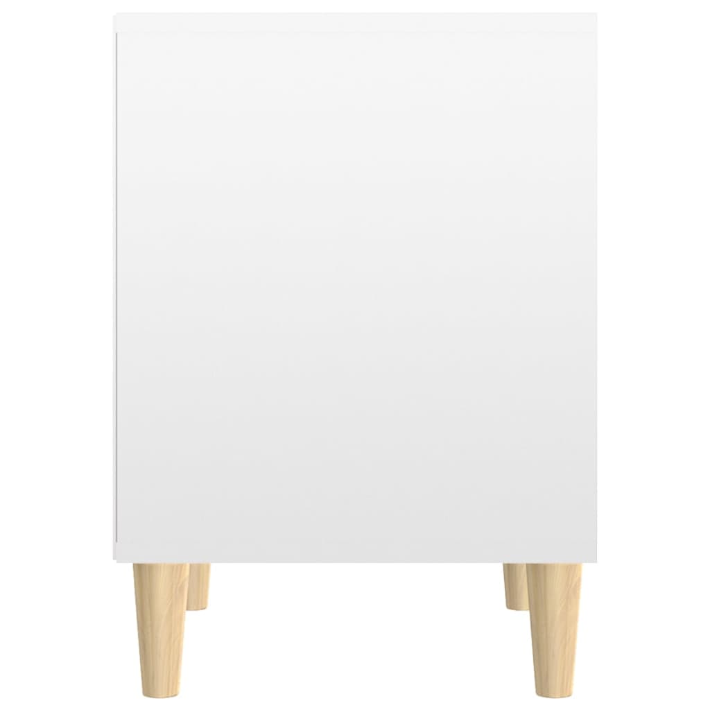 sengeskab 40x35x50 cm konstrueret træ hvid højglans
