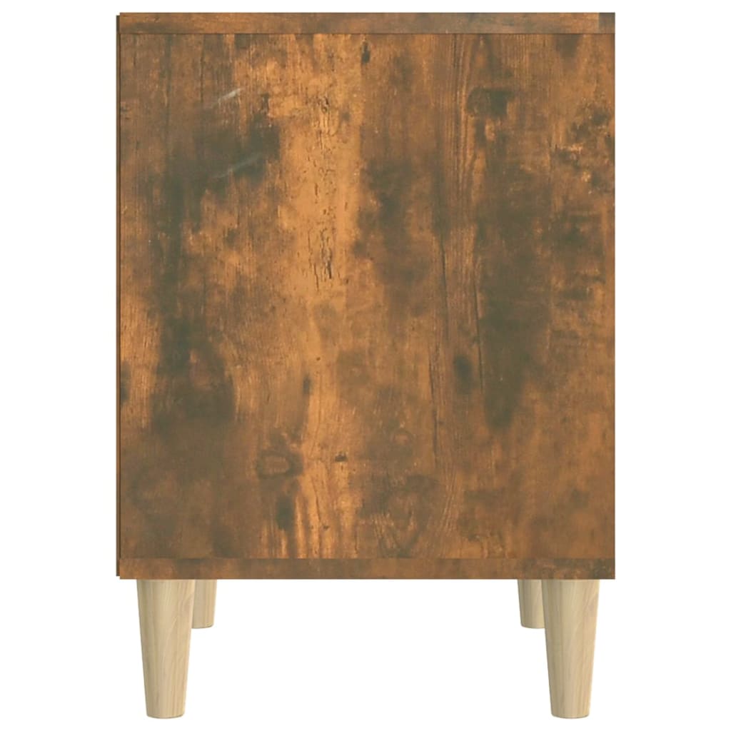 sengeborde 2 stk. 40x35x50 cm røget egetræsfarve