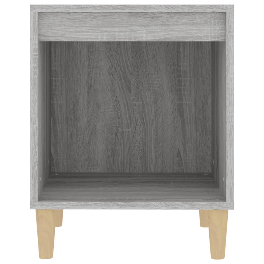 sengebord 40x35x50 cm grå sonoma