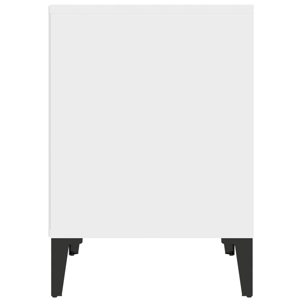 sengebord 40x35x50 cm hvid