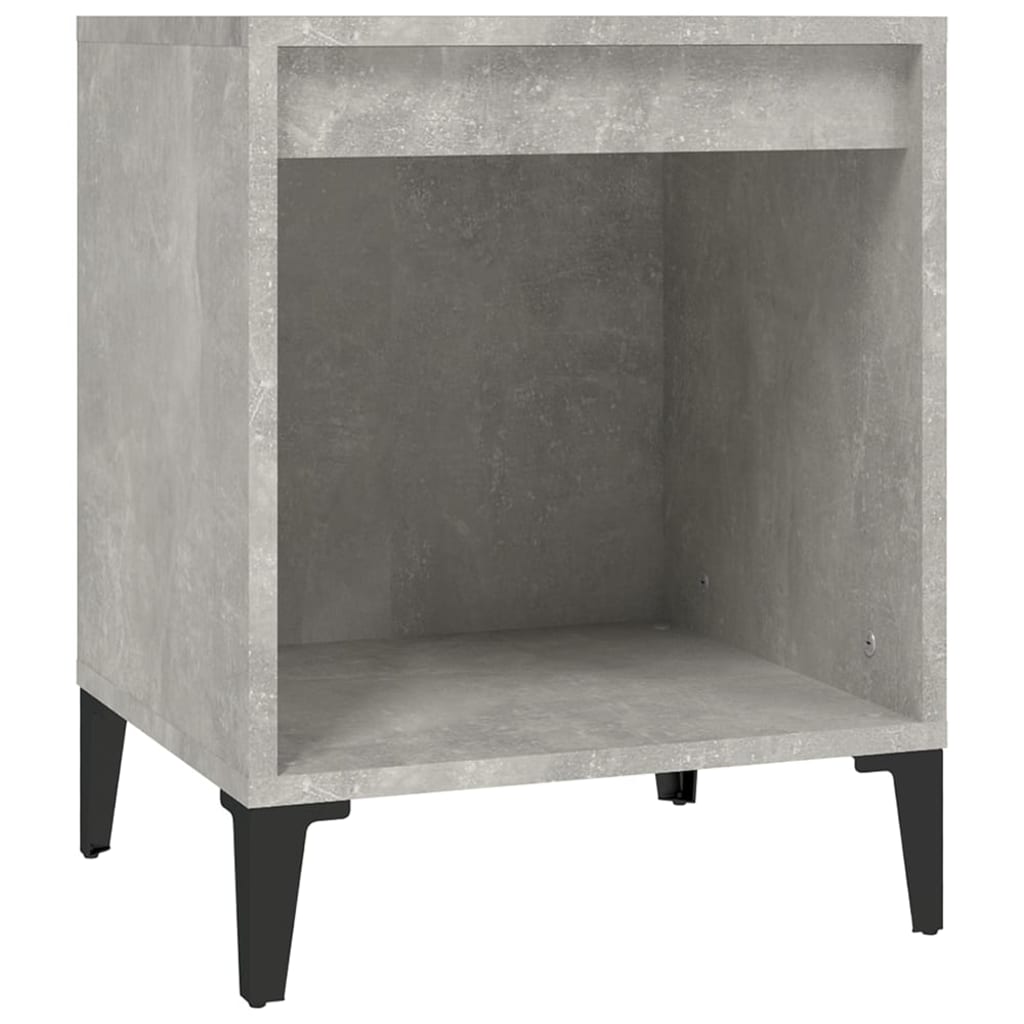 sengebord 40x35x50 cm betongrå