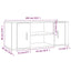tv-bord 100x35x40 cm konstrueret træ sonoma-eg