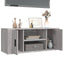 tv-bord 100x35x40 cm konstrueret træ grå sonoma-eg