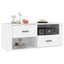 tv-bord 100x35x40 cm konstrueret træ hvid