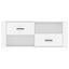 tv-bord 100x35x40 cm konstrueret træ hvid