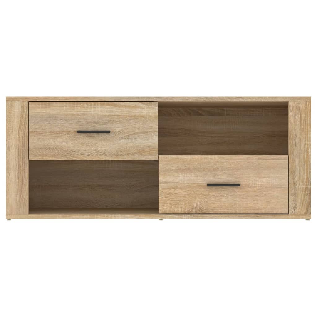 tv-bord 100x35x40 cm konstrueret træ sonoma-eg