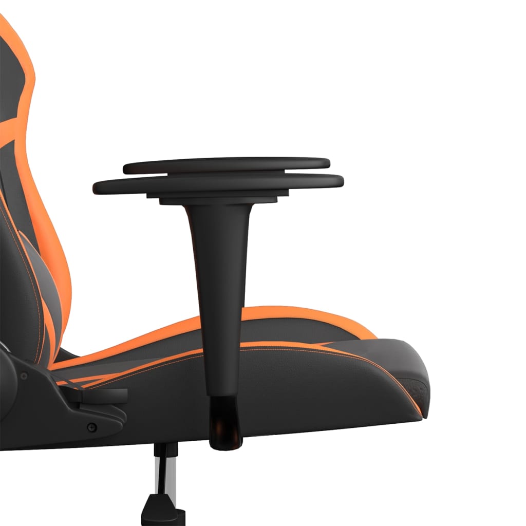 gamingstol kunstlæder sort og orange
