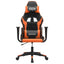 gamingstol kunstlæder sort og orange