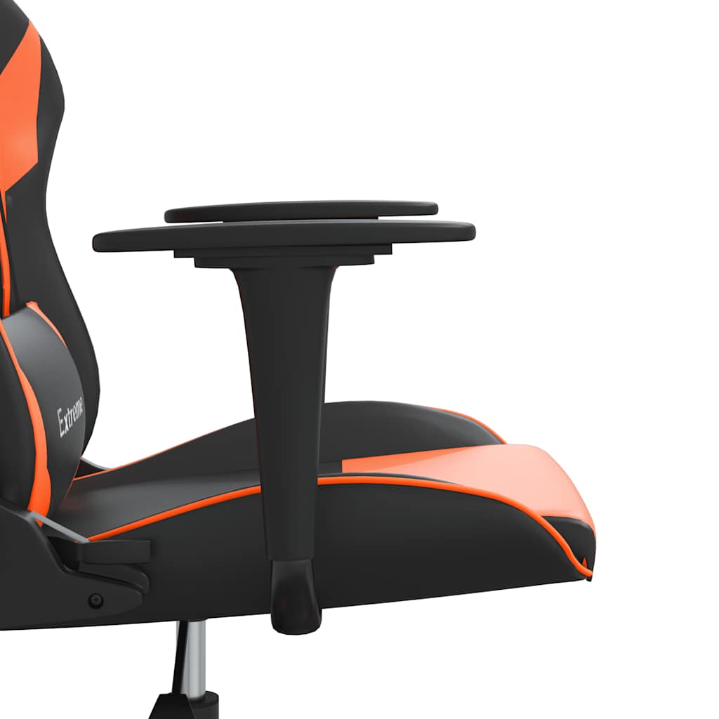 gamingstol kunstlæder sort og orange