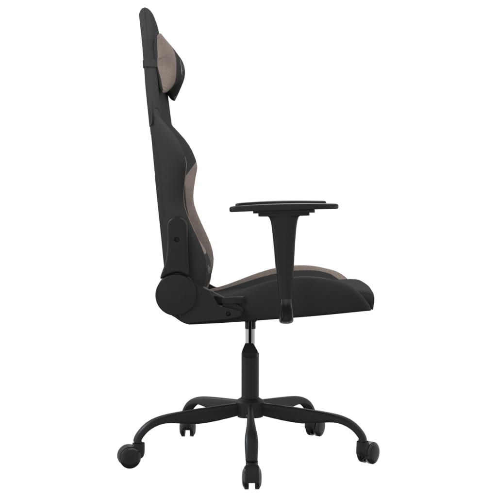 gamingstol stof sort og gråbrun