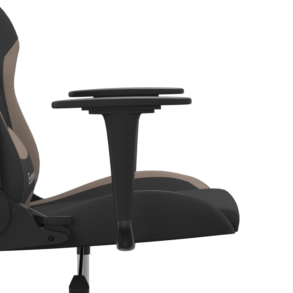 gamingstol stof sort og gråbrun