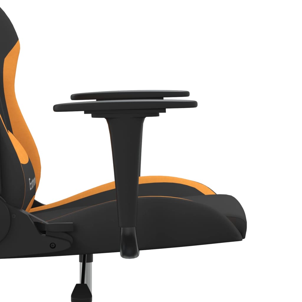 gamingstol stof sort og orange