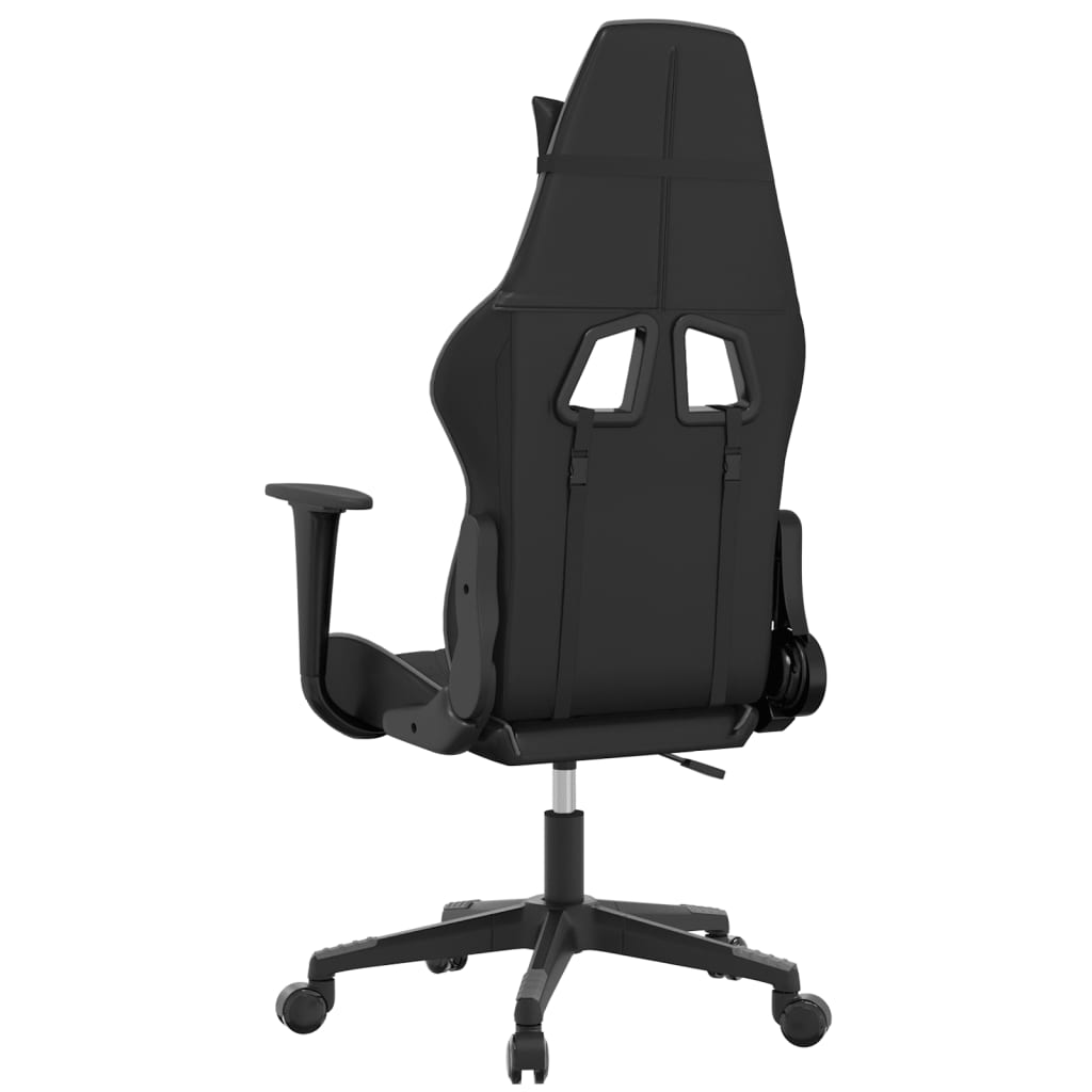 gamingstol kunstlæder sort og grå