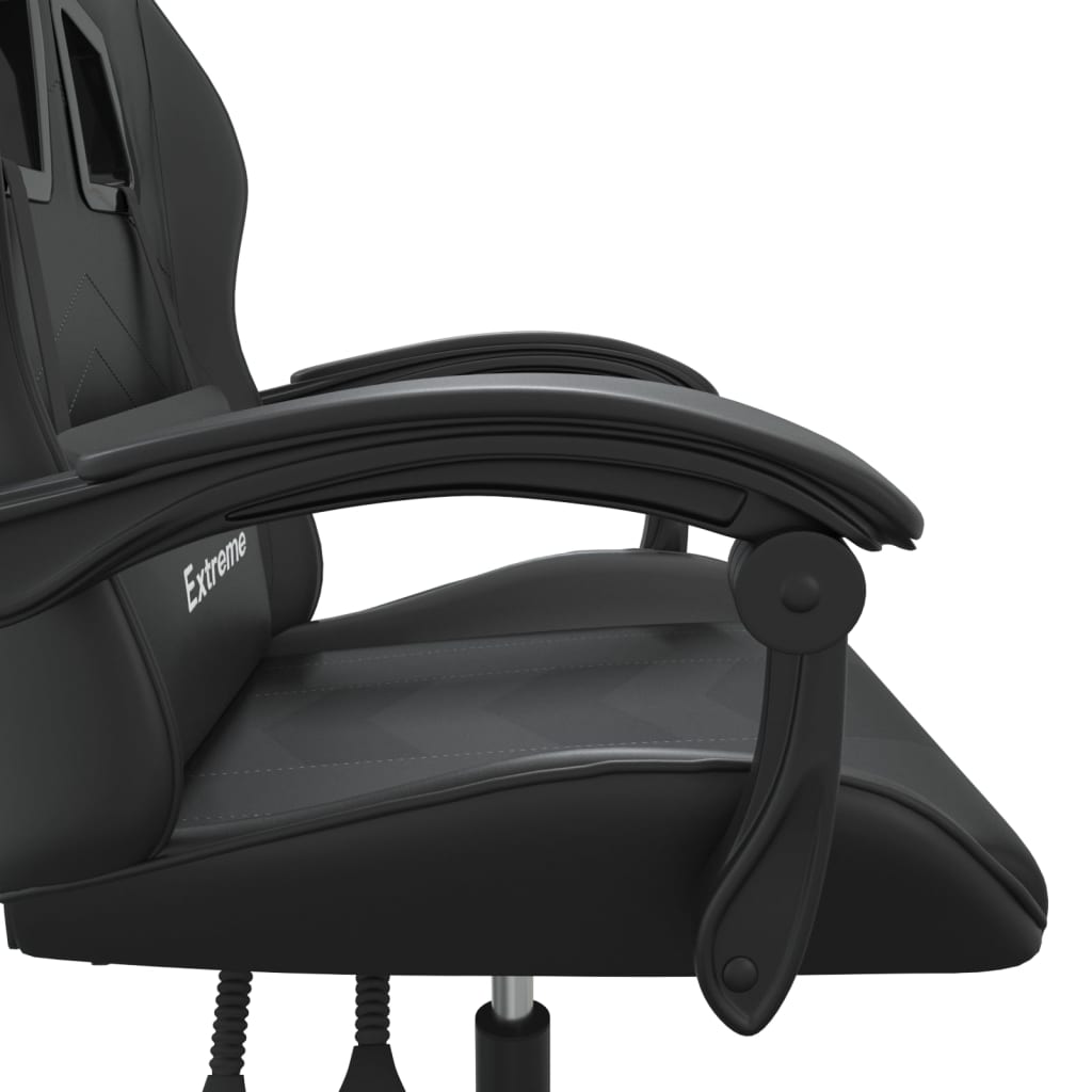 gamingstol kunstlæder sort