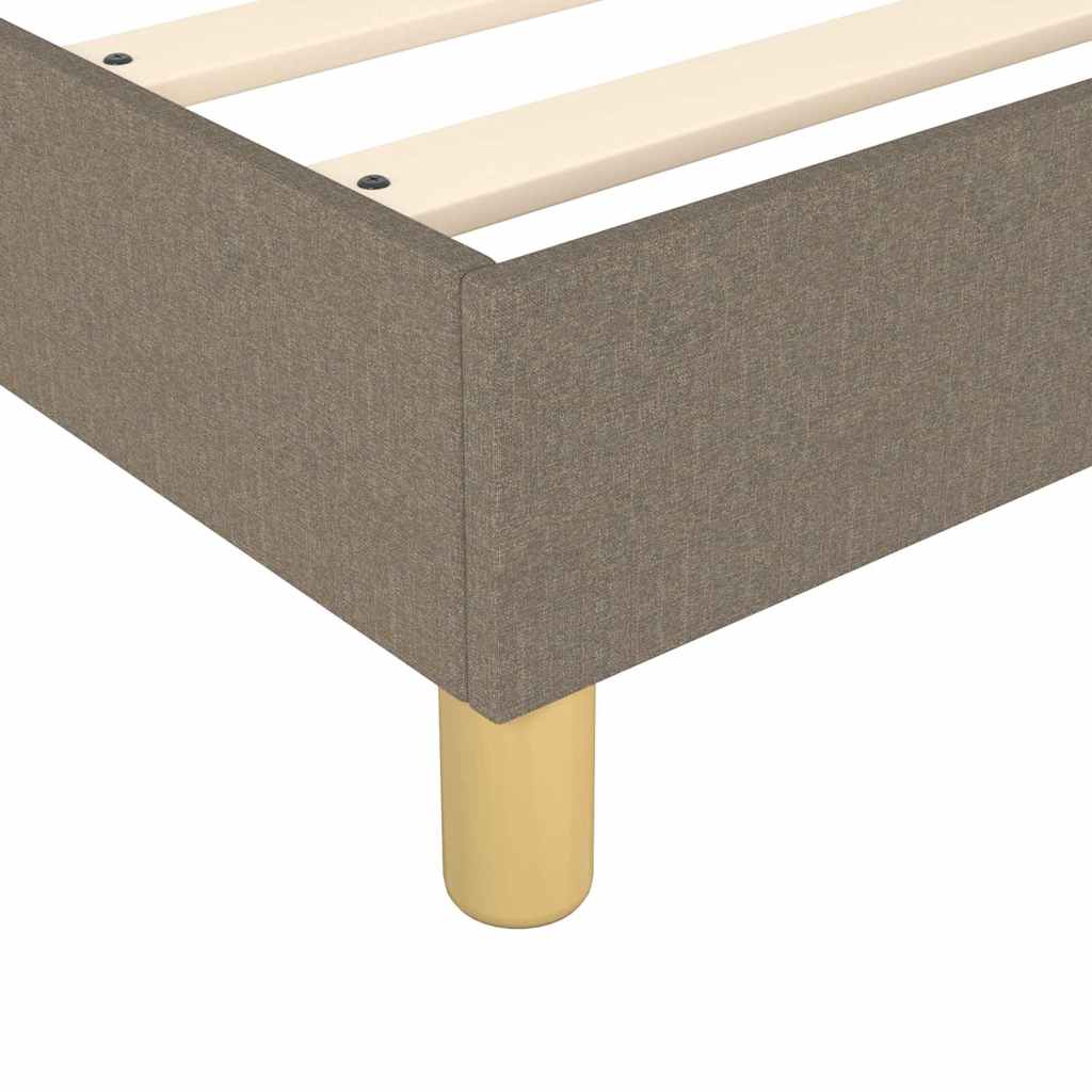 Boxspring sengeramme Taupe 120x200 cm Stof