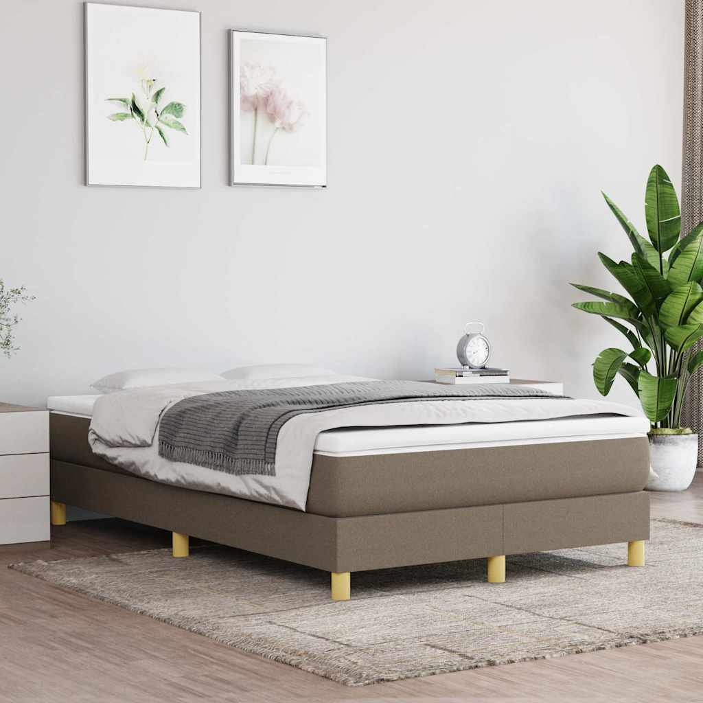 Boxspring sengeramme Taupe 120x200 cm Stof