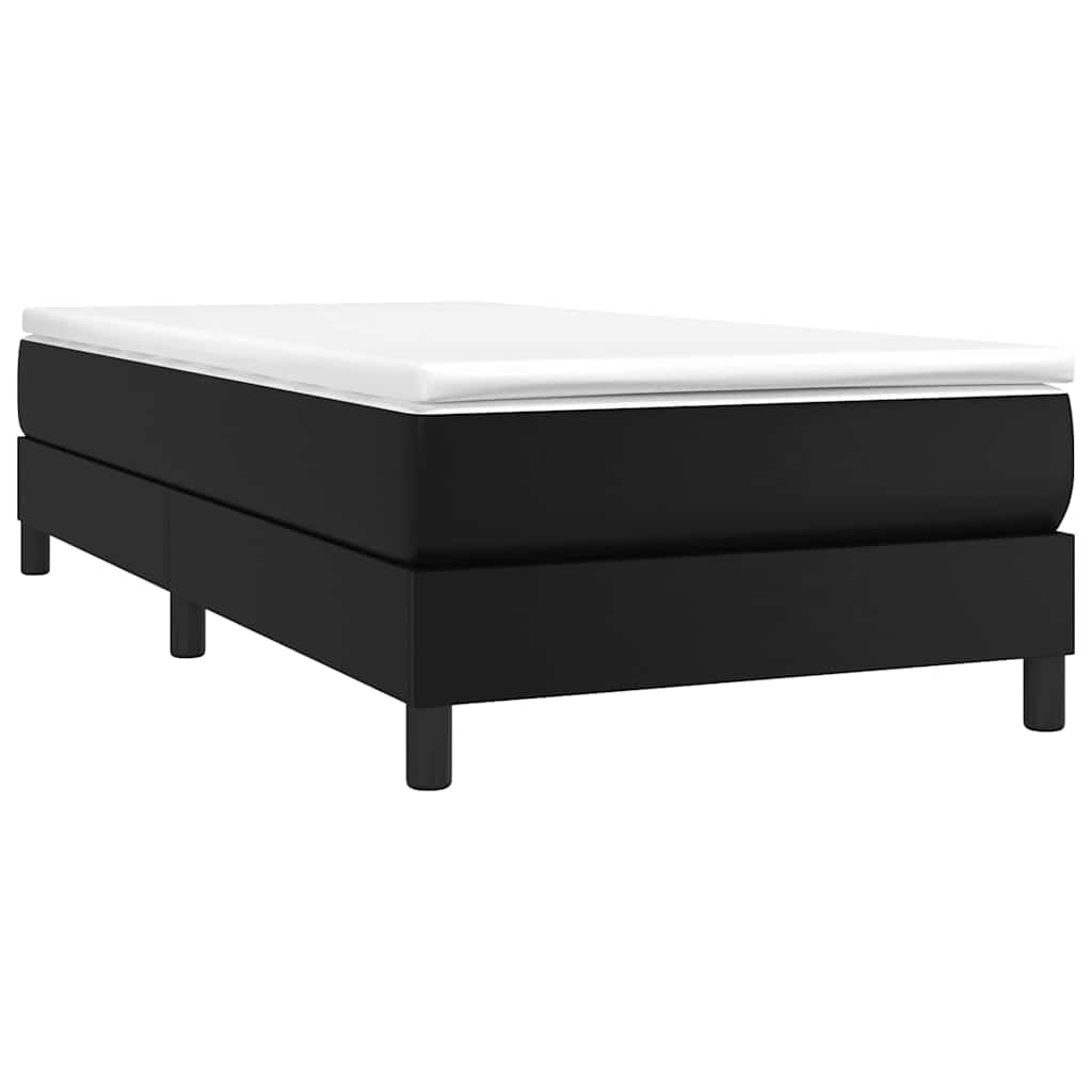 Boxspring sengeramme 80x200 cm kunstlæder sort