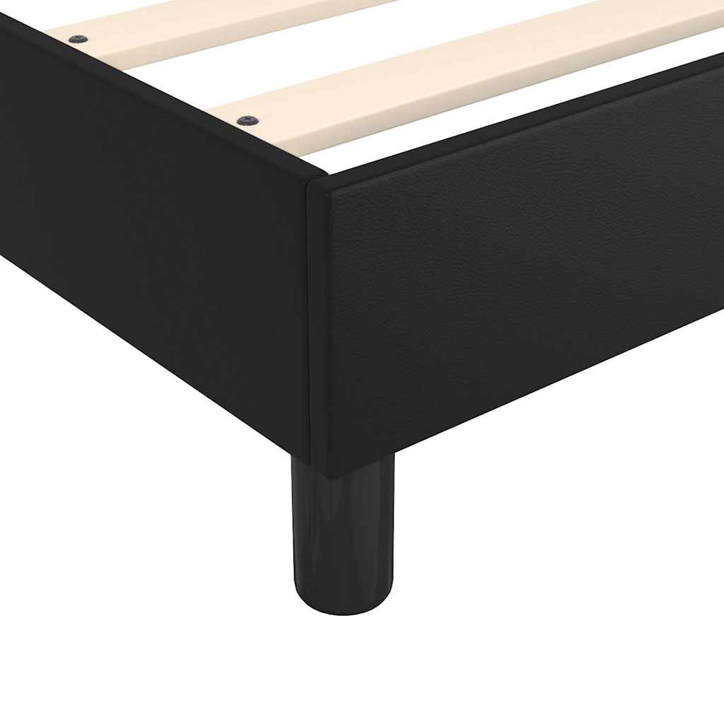 Boxspring sengeramme 80x200 cm kunstlæder sort