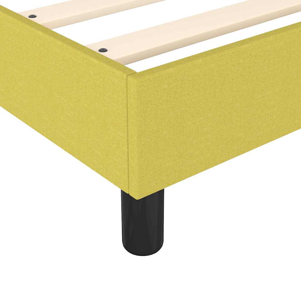 Boxspring sengeramme 90x190 cm stof grøn