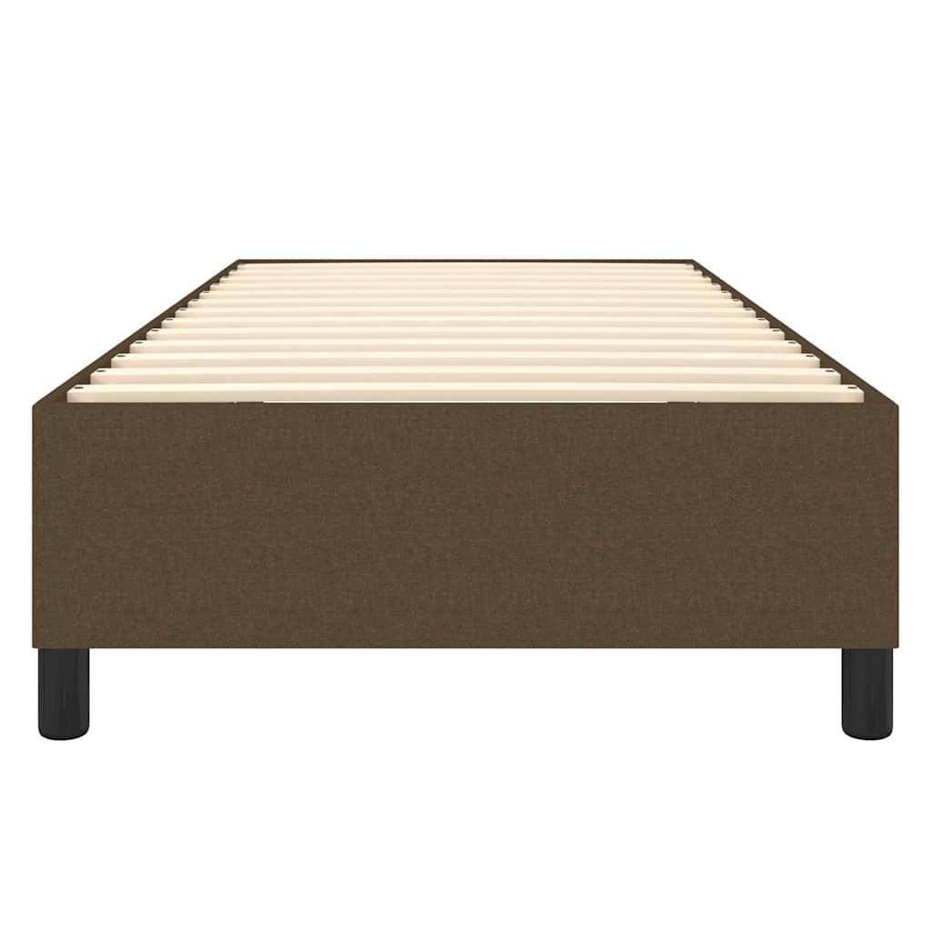 Boxspring sengeramme Mørkebrun 90x200 cm Stof