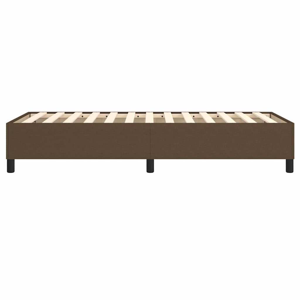 Boxspring sengeramme Mørkebrun 90x200 cm Stof