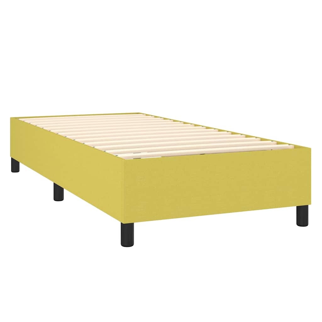 Boxspring sengeramme Grøn 100x200 cm Stof