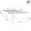 Boxspring sengeramme Grøn 100x200 cm Stof