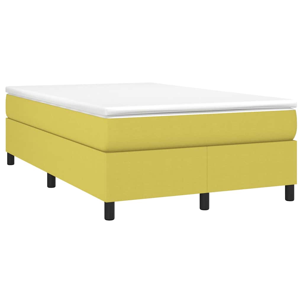 Boxspring sengeramme Grøn 120x200 cm Stof