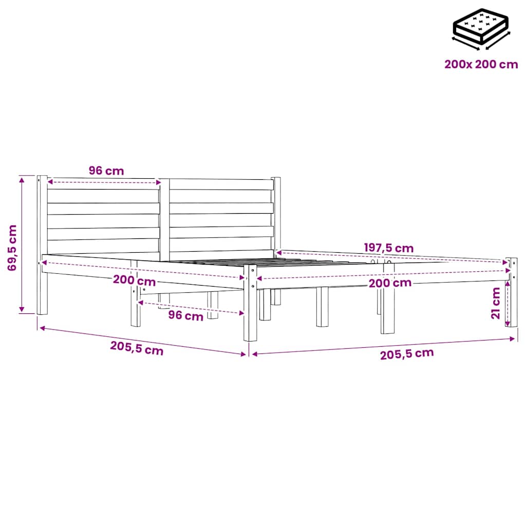 Boxspring sengeramme Grøn 120x200 cm Stof