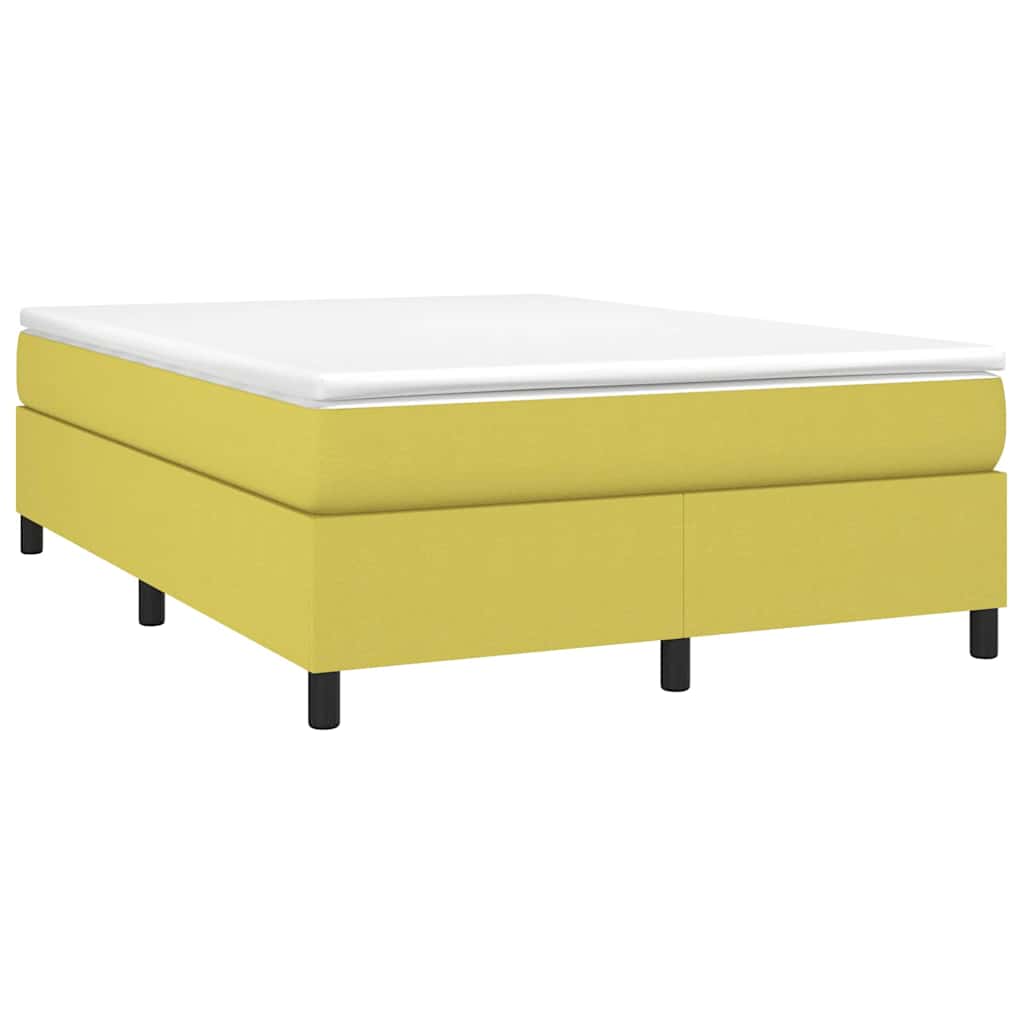 Boxspring sengeramme Grøn 140x200 cm Stof