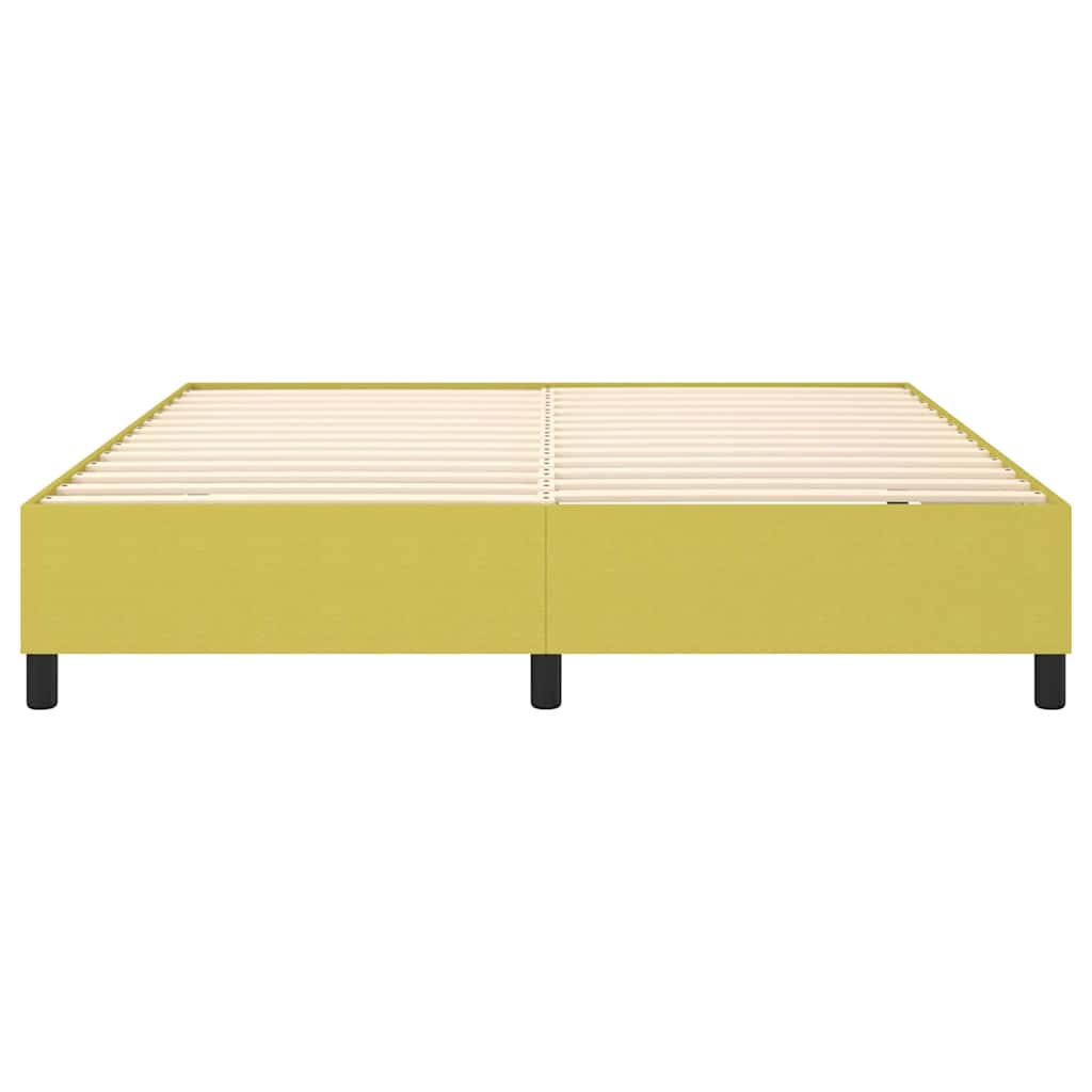 Boxspring sengeramme Grøn 160x200 cm Stof