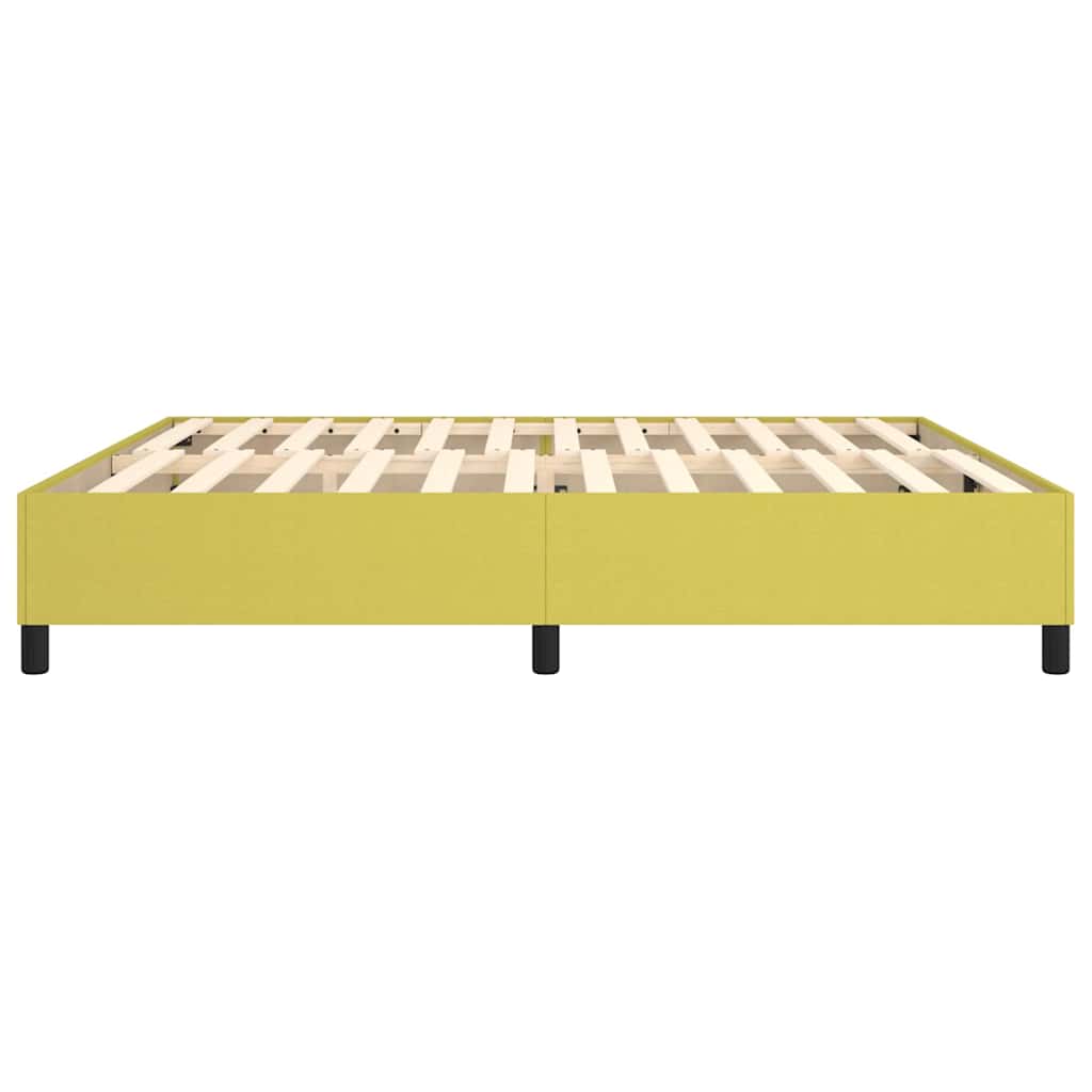 Boxspring sengeramme Grøn 200x200 cm Stof