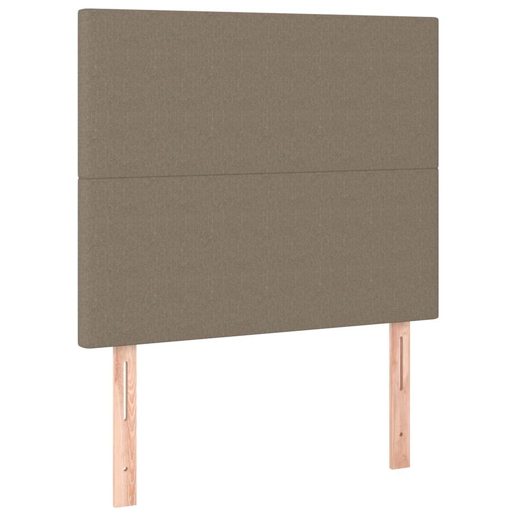 sengegavl taupe 80x5x118/128 cm stof