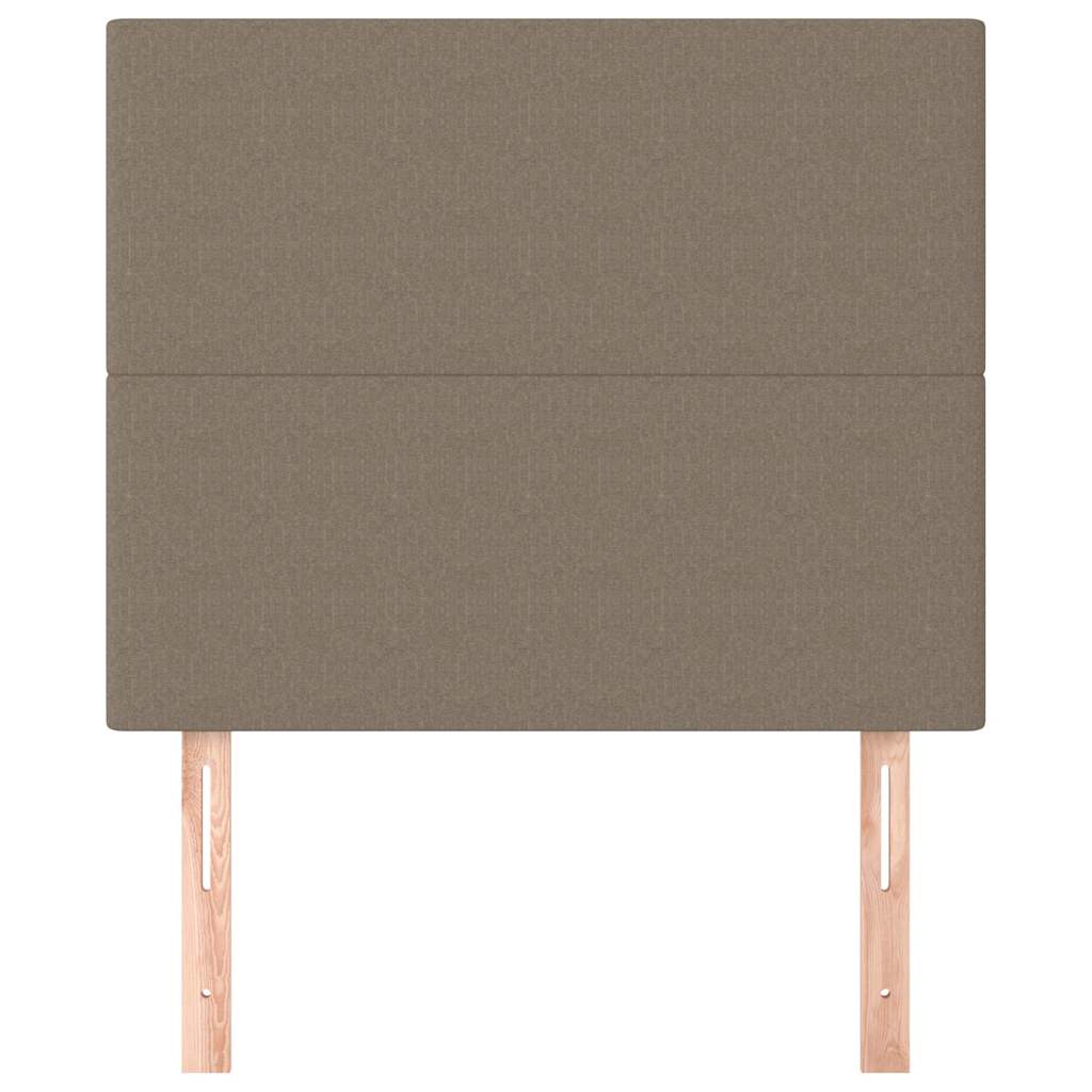 sengegavl taupe 80x5x118/128 cm stof