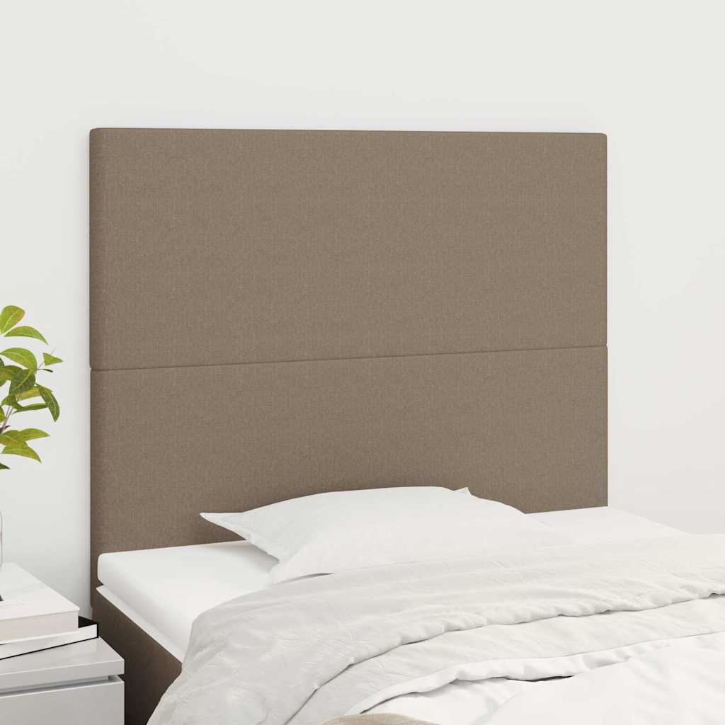 sengegavl taupe 80x5x118/128 cm stof