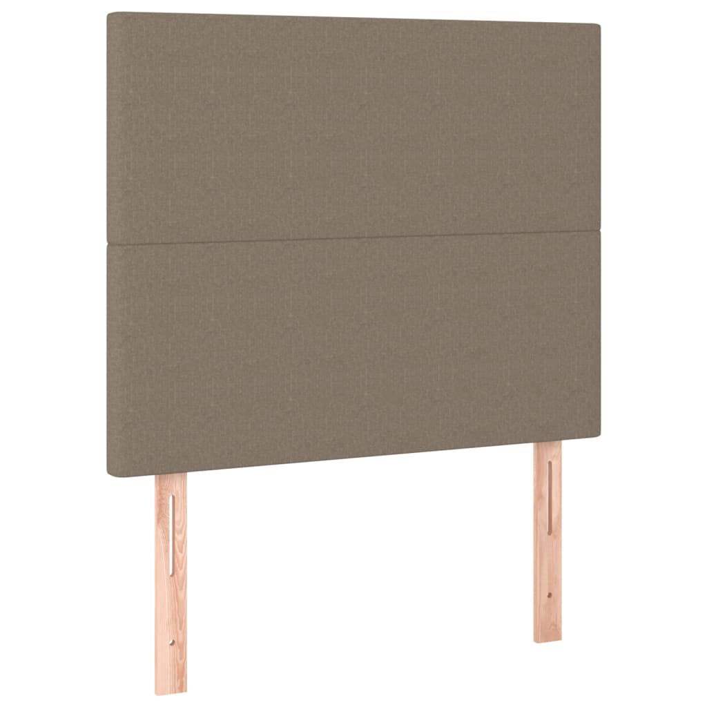 sengegavl taupe 100x5x118/128 cm stof