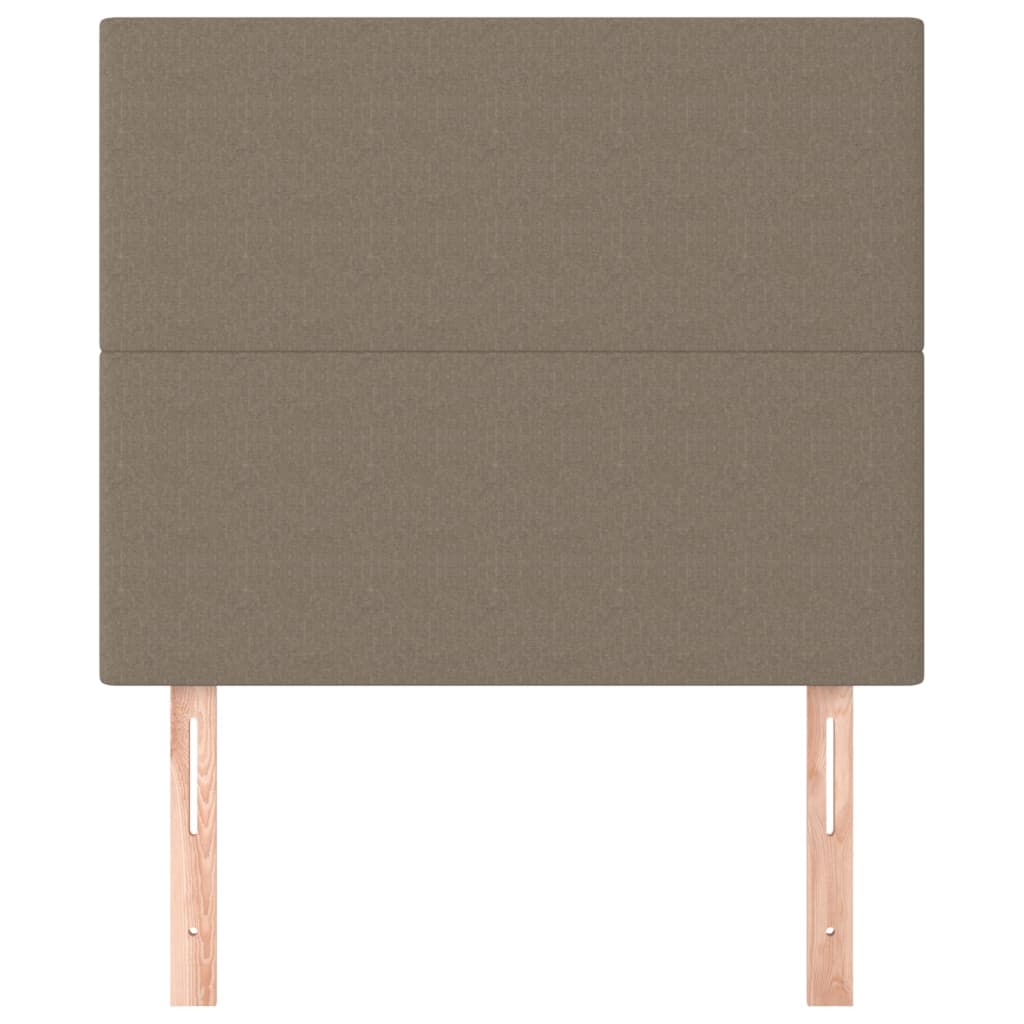 sengegavl taupe 100x5x118/128 cm stof