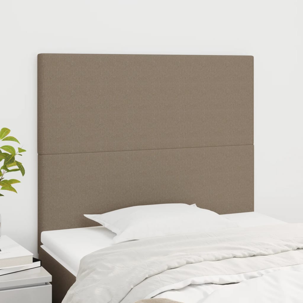 sengegavl taupe 100x5x118/128 cm stof