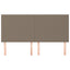 sengegavl taupe 180x5x118/128 cm stof
