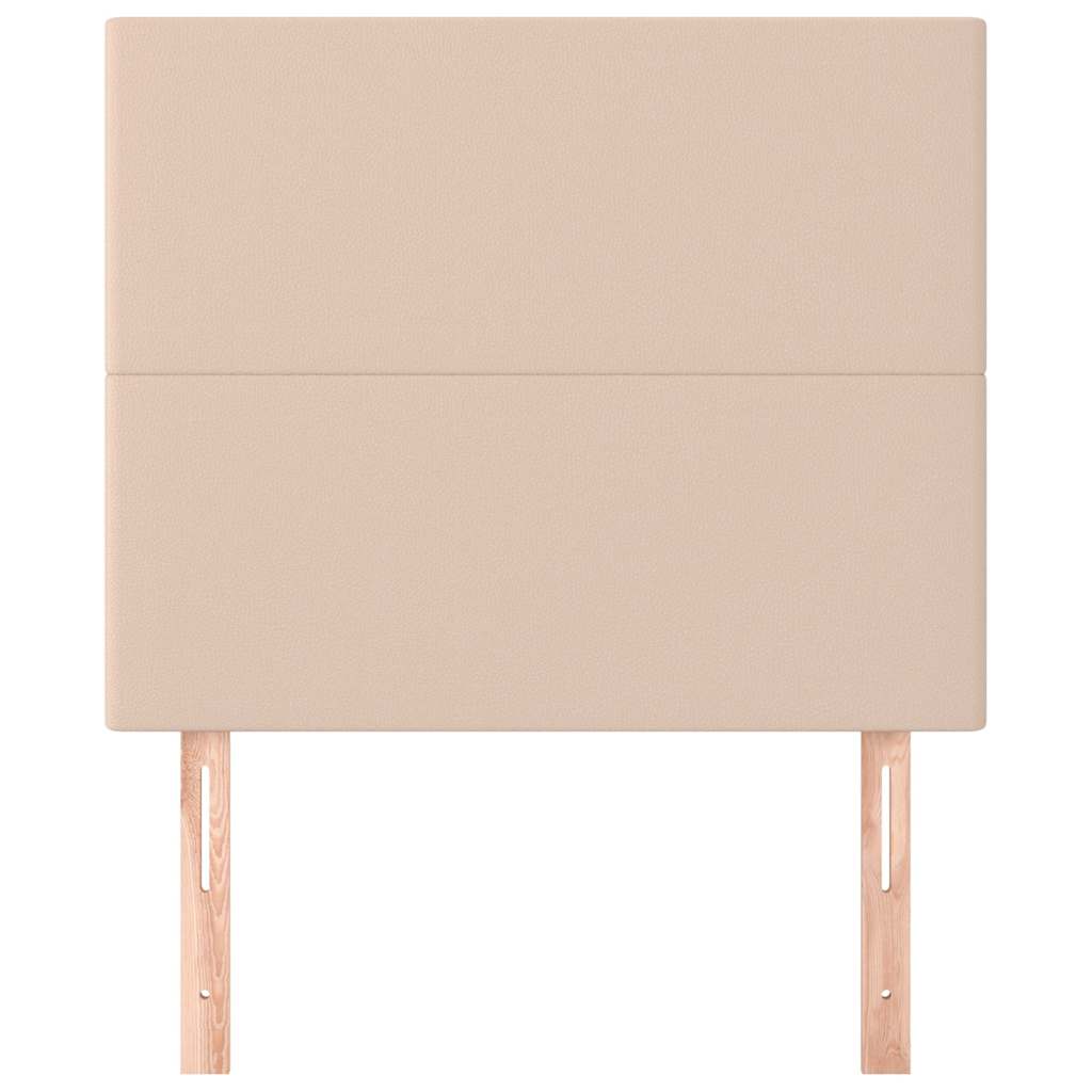 sengegavl Cappuccino 80x5x118/128 cm kunstlæder