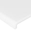 sengegavl hvid 100x5x118/128 cm kunstlæder