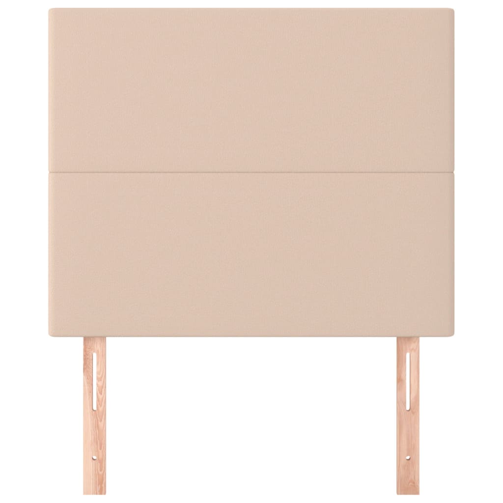 sengegavl Cappuccino 100x5x118/128 cm kunstlæder