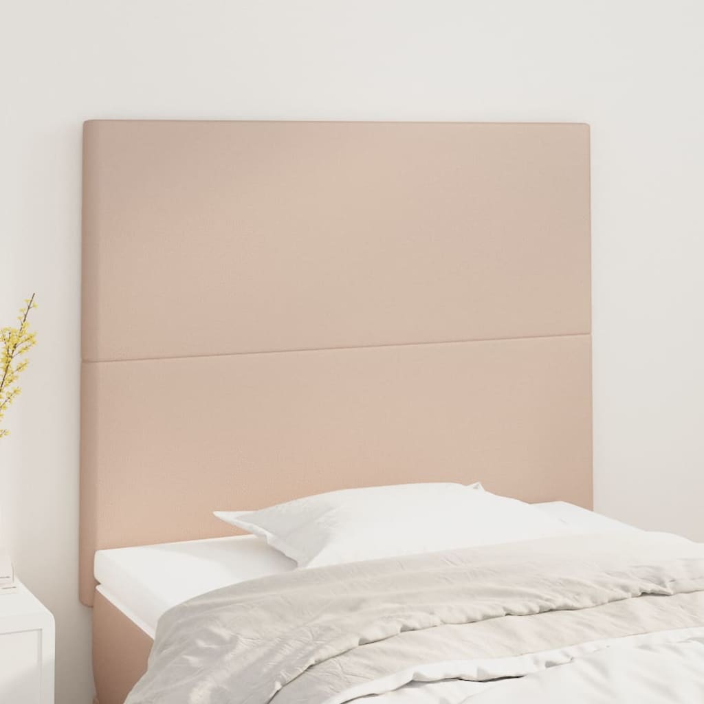 sengegavl Cappuccino 100x5x118/128 cm kunstlæder