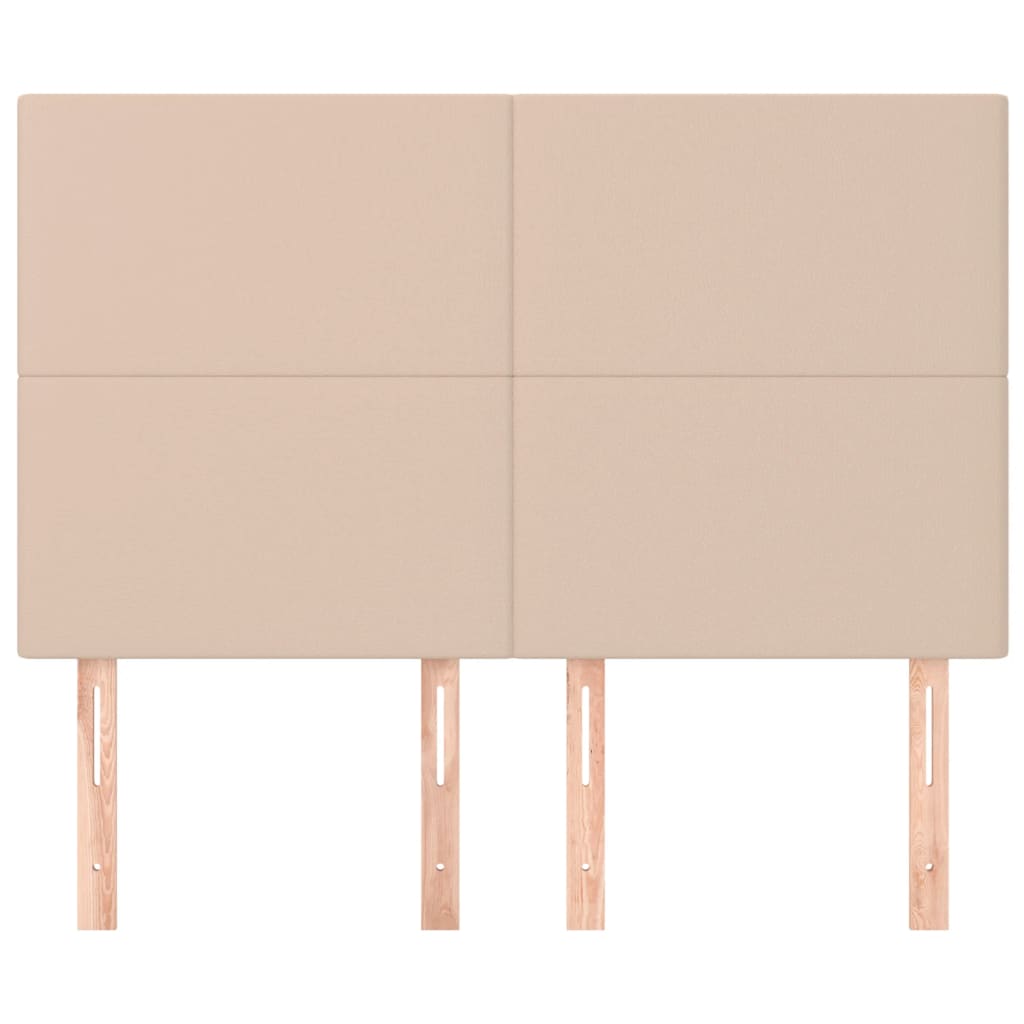 sengegavl Cappuccino 144x5x118/128 cm kunstlæder