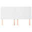 sengegavl hvid 180x5x118/128 cm kunstlæder