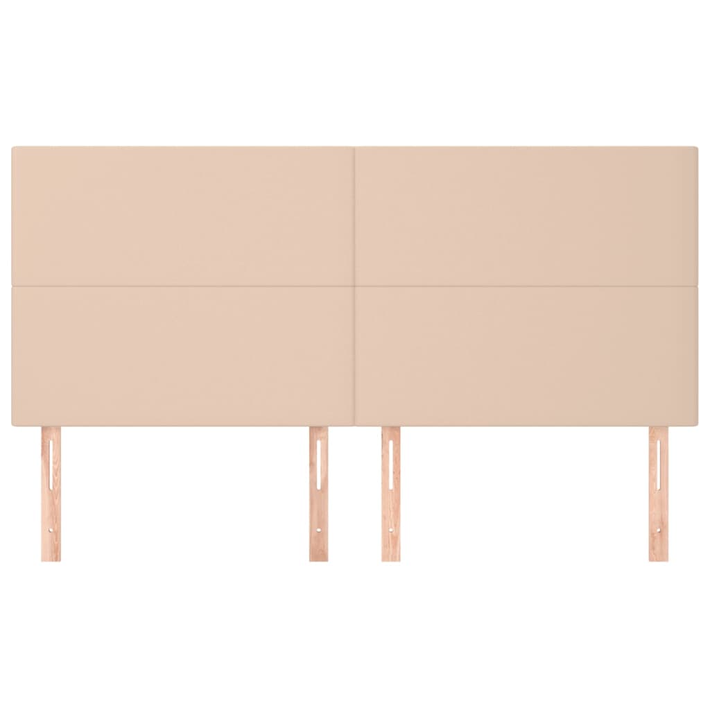 sengegavl Cappuccino 200x5x118/128 cm kunstlæder