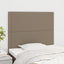 sengegavl Taupe 90x5x118/128 cm Stof