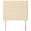 sengegavl cremefarvet 90x5x118/128 cm stof
