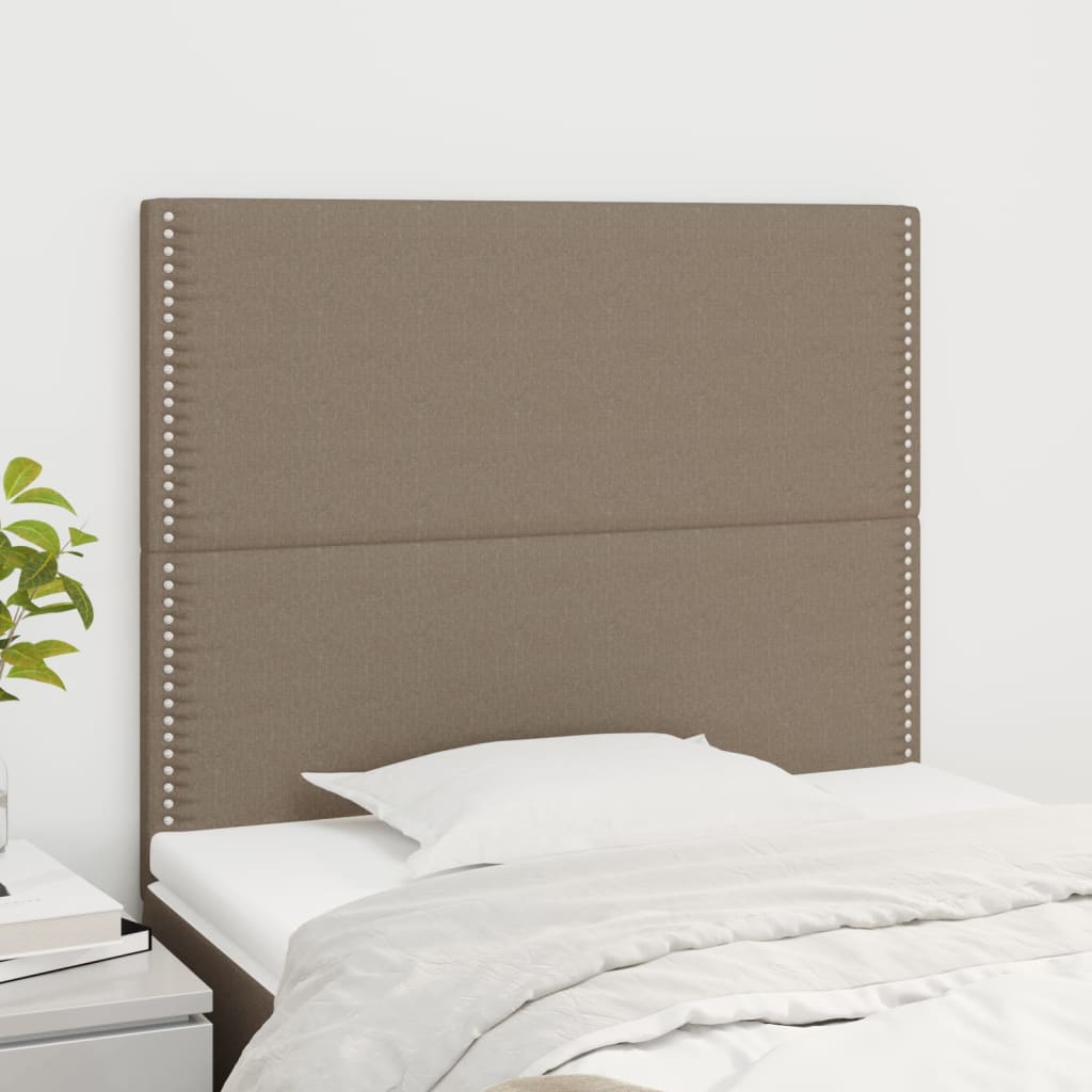 sengegavl taupe 100x5x118/128 cm stof
