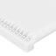 sengegavl hvid 100x5x118/128 cm kunstlæder